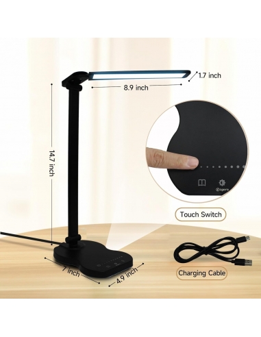 LED LAMP da scrivania a, 5 modalità... LED LAMP da scrivania a, 5 modalità...