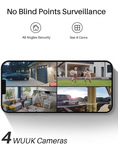 WUUK 2K Telecamere 2x Wifi Esterno... WUUK 2K Telecamere 2x Wifi Esterno...