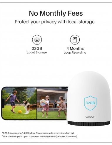 WUUK Telecamere 4x di sorveglianza 2K... WUUK Telecamere 4x di sorveglianza 2K...