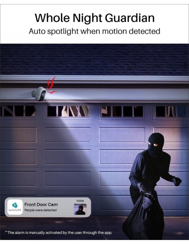 WUUK Telecamere 4x di sorveglianza 2K... WUUK Telecamere 4x di sorveglianza 2K...