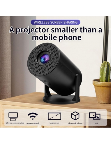 Projectorblack-eu Mini Proiettore 4K...