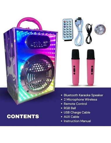 Karaoke Per Bambini 2 Microfoni...