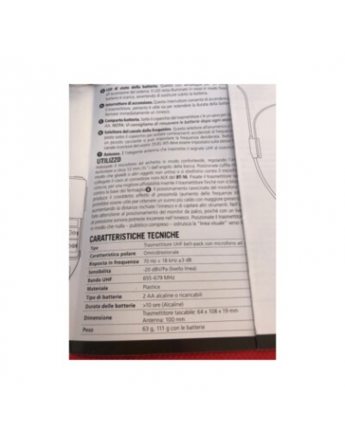 Trasmettitore BT-16 Montarbo (UHF 16...