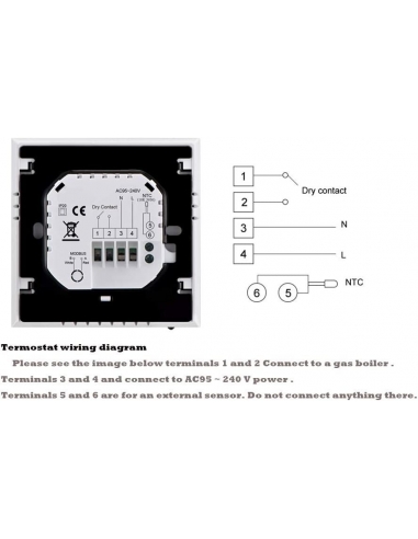 Termostato Intelligente Hualans WiFi... Termostato Intelligente Hualans WiFi...