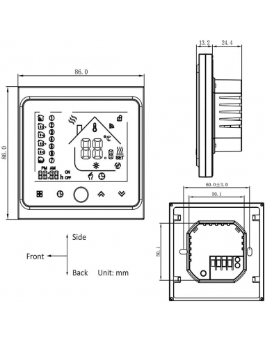 Termostato Intelligente Hualans WiFi... Termostato Intelligente Hualans WiFi...