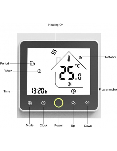 Termostato Intelligente Hualans WiFi... Termostato Intelligente Hualans WiFi...