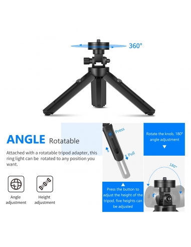 Ring Light Neewer 6" Selfie Treppiede...