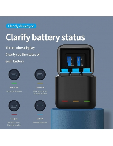 TELESIN Scatola Caricabatteria per...