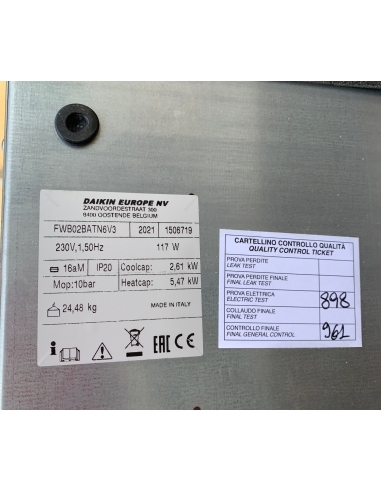 DAIKIN FWB02BATN6V3 Fan Coil...