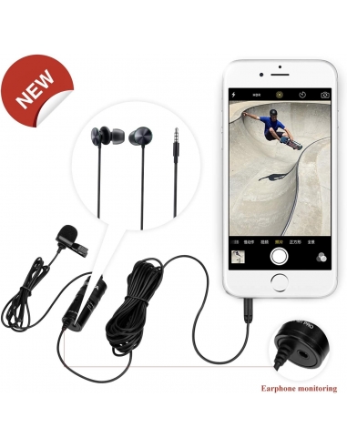 BOYA BY-M1 Pro Microfono a clip con...