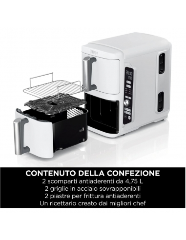 NINJA DOUBLE STACK  XL Friggitrice ad...