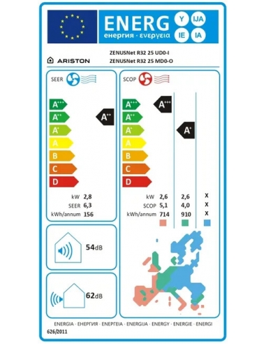 Ariston ZENUS R32 25 UD0-1 WI-FI... Ariston ZENUS R32 25 UD0-1 WI-FI...