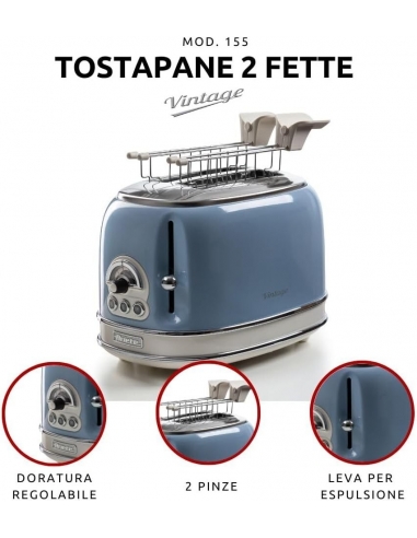 Ariete 155 Tostapane Vintage 2 fette...