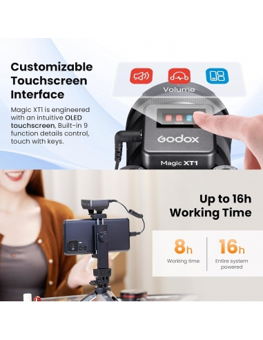 Godox Magic XT1 Microfono lavalier...