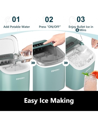 EUHOMY Macchina per il ghiaccio da...
