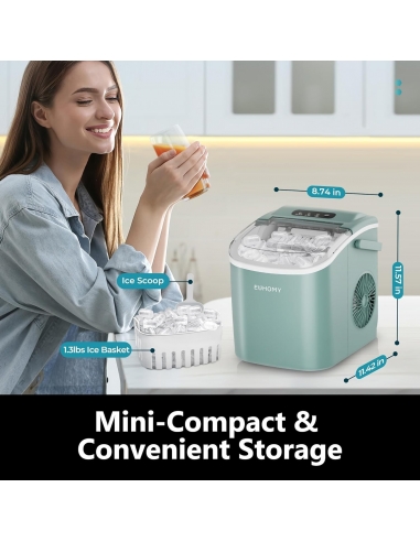 EUHOMY Macchina per il ghiaccio da...