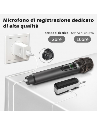 Talomen K60 RadioMicrofono Wireless...