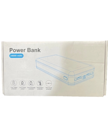 Power Bank 24000mAh con 3 Uscite e 2... Power Bank 24000mAh con 3 Uscite e 2...