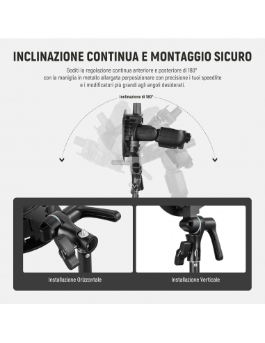 NEEWER CRB1 Supporto a Staffa Tipo S...