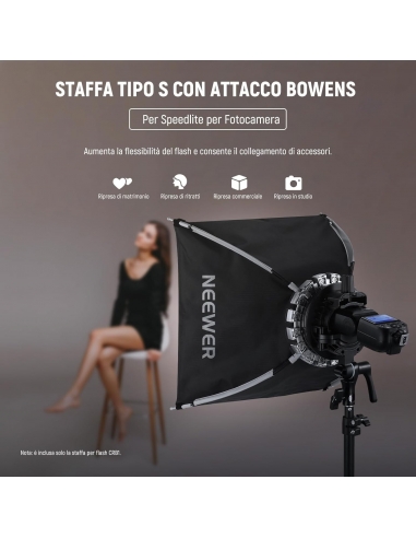 NEEWER CRB1 Supporto a Staffa Tipo S...