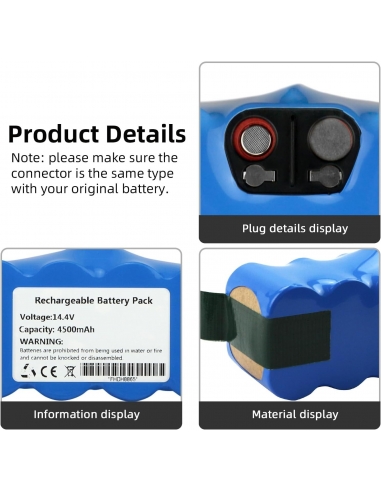 Batteria 4500mAh per iRobot Roomba...