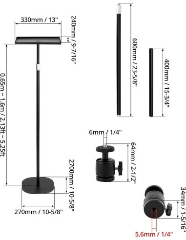 Perlegear Supporto TV Tavolo per...