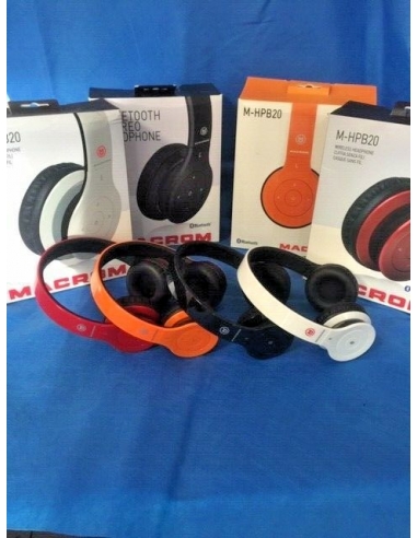 Cuffia Macrom M-HPB20 Wireless senza...