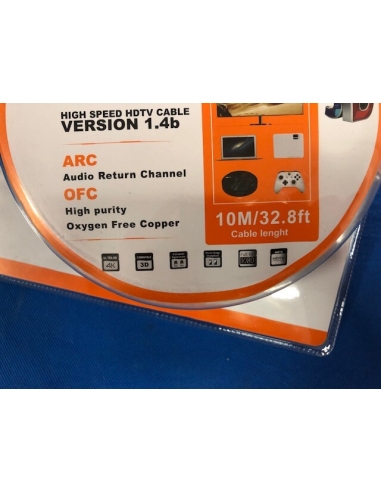 Cavo Hdmi 1.4b10 Metri Hdtv Fullhd...