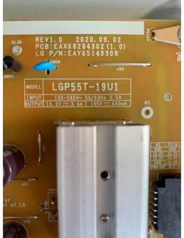 SCHEDA ALIMENTAZIONE LGP55T-19U1...