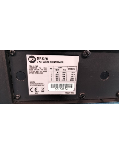 RCF MF33EN DIFFUSORE PASSIVO DA...