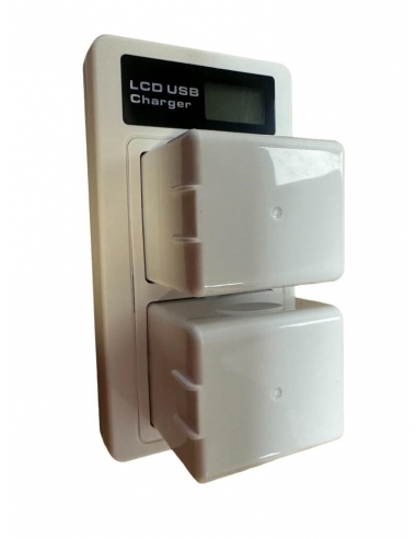 Caricabatteria al litio Display LCD...