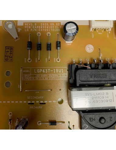 LGP43T-19U1  EAY65170108 ALIMENTATORE...