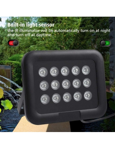 CCTV IR Lampada Infrarossi 15pcs LED...
