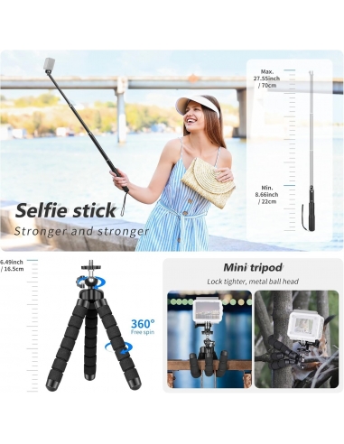 NEEWER Kit Accessori per Action Cam...