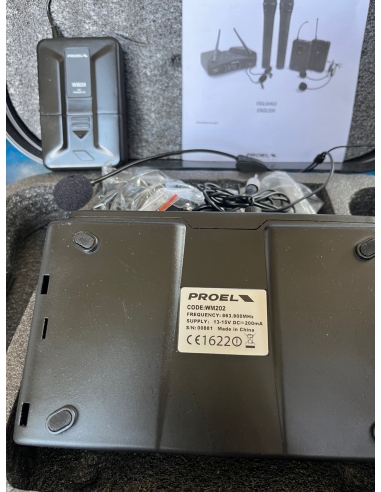 PROEL WM202H Radiomicrofono UHF...