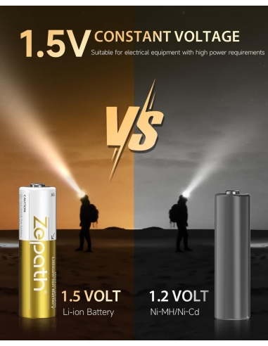 Zepath Confezione da 2 batterie AA...
