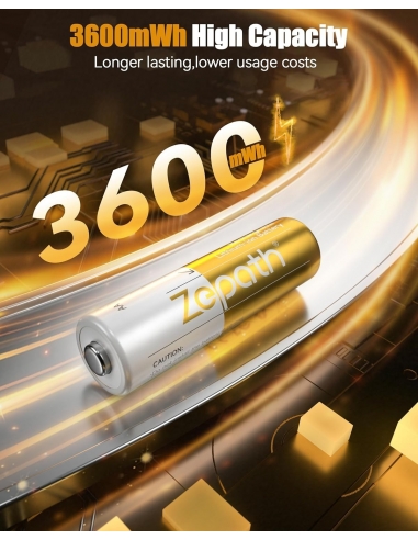 Zepath Confezione da 2 batterie AA...