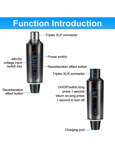 XLR Wireless Sistema di microfono...