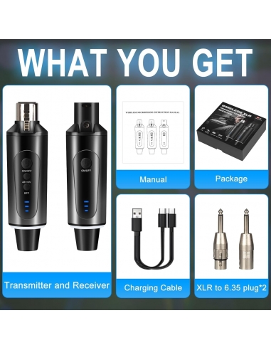 XLR Wireless Sistema di microfono...