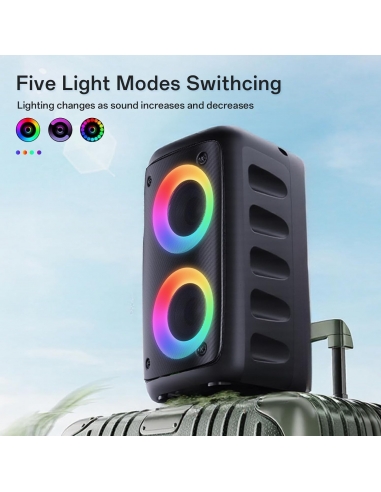 Karaoke T-08 altoparlante Bluetooth... Karaoke T-08 altoparlante Bluetooth...