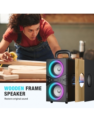 TPBEAT Cassa Bluetooth Portatile, 80W... TPBEAT Cassa Bluetooth Portatile, 80W...