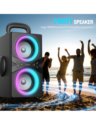TPBEAT Cassa Bluetooth Portatile, 80W... TPBEAT Cassa Bluetooth Portatile, 80W...