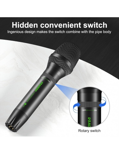 Aokeo Microfono dinamico per karaoke,...