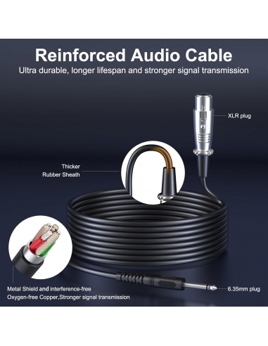 Aokeo Microfono dinamico per karaoke,...