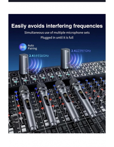 Lekato K380s Microfono wireless...