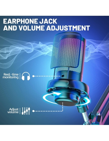 Anykuu Microfono Gaming a...