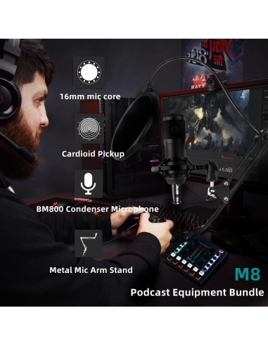 SKTEET Pacchetto microfono podcast...