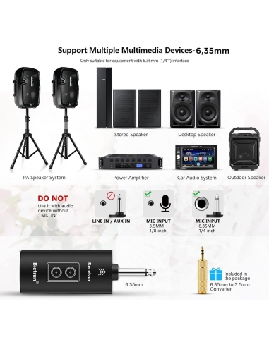 Bietrun WMX09A Microfono wireless...