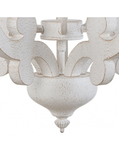 KMaiPem Lampadario in legno bianco...