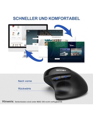 TECKNET Mouse ergonomico verticale... TECKNET Mouse ergonomico verticale...